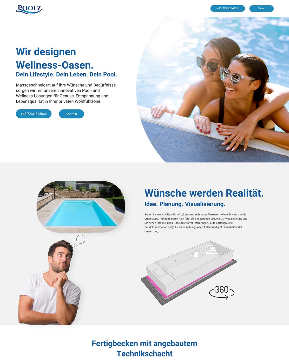 Poolz Landingpage Webdesign